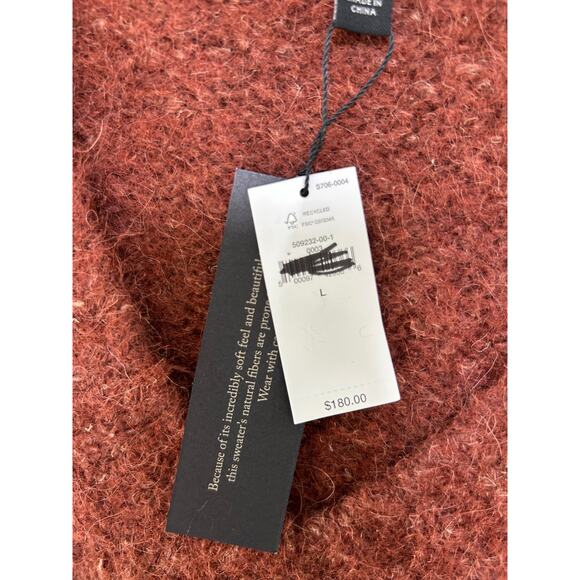 NEW Chunky Banana Republic Melli Alpaca Blend Sweater Deep Copper Women's L $189 - Picture 8 of 10